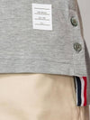 Men's Three Stripes Pocket Mercerized Short Sleeve Polo Shirt Light Grey - THOM BROWNE - BALAAN 6