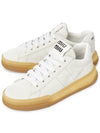 Women's Suede Low Top Sneakers White - MIU MIU - BALAAN 2