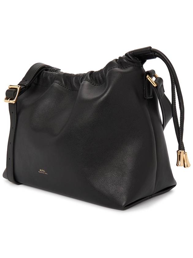 Ninon Drawstring Cross Bag Black - A.P.C. - BALAAN 3