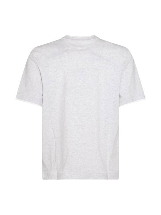 Cotton Short Sleeve T-Shirt White - BRUNELLO CUCINELLI - BALAAN 1