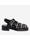 Leather Fisherman Sandals Black - AMI - BALAAN 2