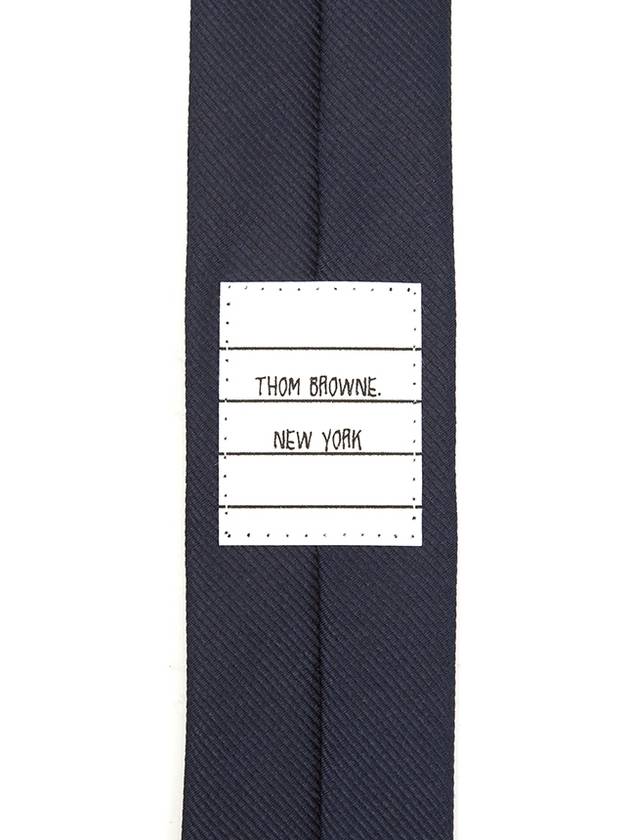 Anchor Jacquard Classic Silk Tie Navy - THOM BROWNE - BALAAN 8