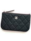 Classic Caviar Mini Pouch Black Silver Plated AP4020 Knockdok - CHANEL - BALAAN 6