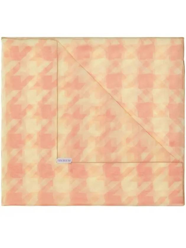 Houndstooth Pattern Silk Scarf Pink - BURBERRY - BALAAN 2