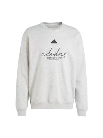 Brand Love French Terry Sweatshirt Grey - ADIDAS - BALAAN 1