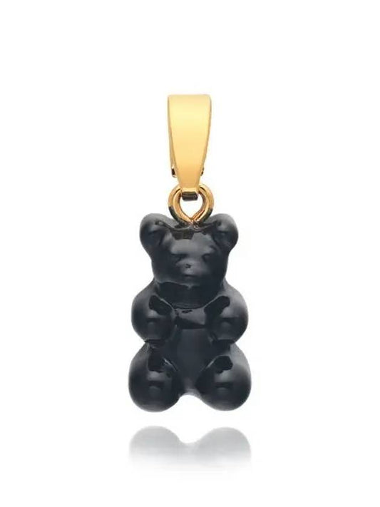 NOSTALGIA BEAR BLACK CLASSIC CONNECTOR Pendant Women Charm - CRYSTAL HAZE - BALAAN 1