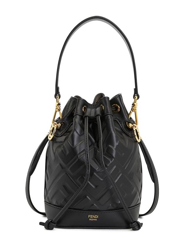 Mon Tresor FF Motif Leather Mini Bag Black - FENDI - BALAAN 2