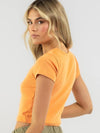 Soul Lip Short Sleeve T Shirt Orange - STUSSY - BALAAN 4