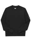 Lens Wappen Cotton Sweatshirt Black - CP COMPANY - BALAAN 3