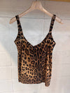 Women's Leopard Cashmere 100% Sleeveless - DOLCE&GABBANA - BALAAN 3