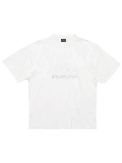 Surfer Medium Fit Short Sleeve T-Shirt White - BALENCIAGA - BALAAN 2