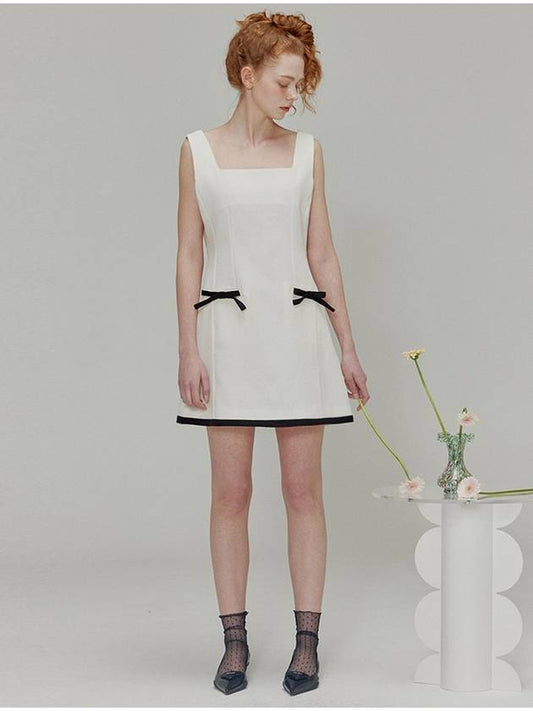 Ribbon bustier tweed mini dress_Ivory - OPENING SUNSHINE - BALAAN 2