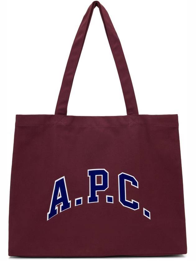 Diane University Horizontal Tote Bag Burgundy - A.P.C. - BALAAN 1