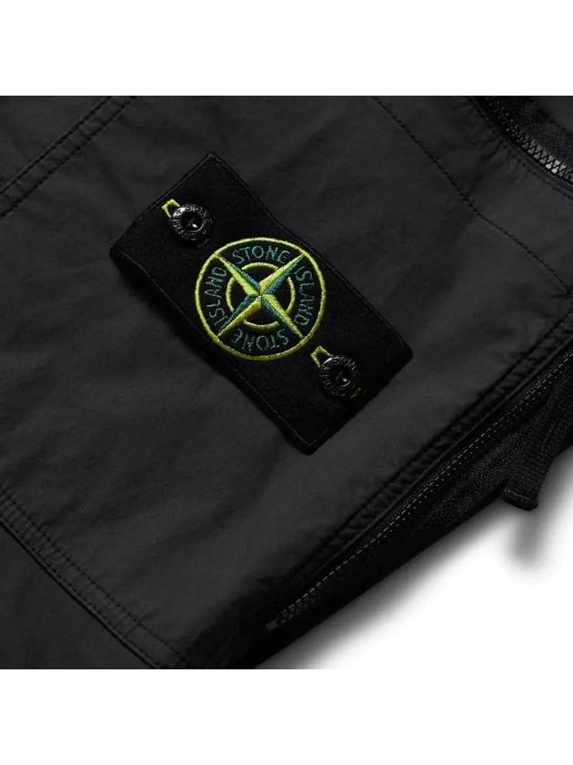 Waffen Stretch Tella Paracadute Cargo Straight Pants Black - STONE ISLAND - BALAAN.