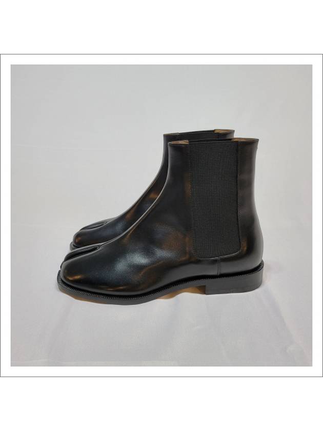 Tabi Leather Chelsea Boots Black - MAISON MARGIELA - BALAAN 4