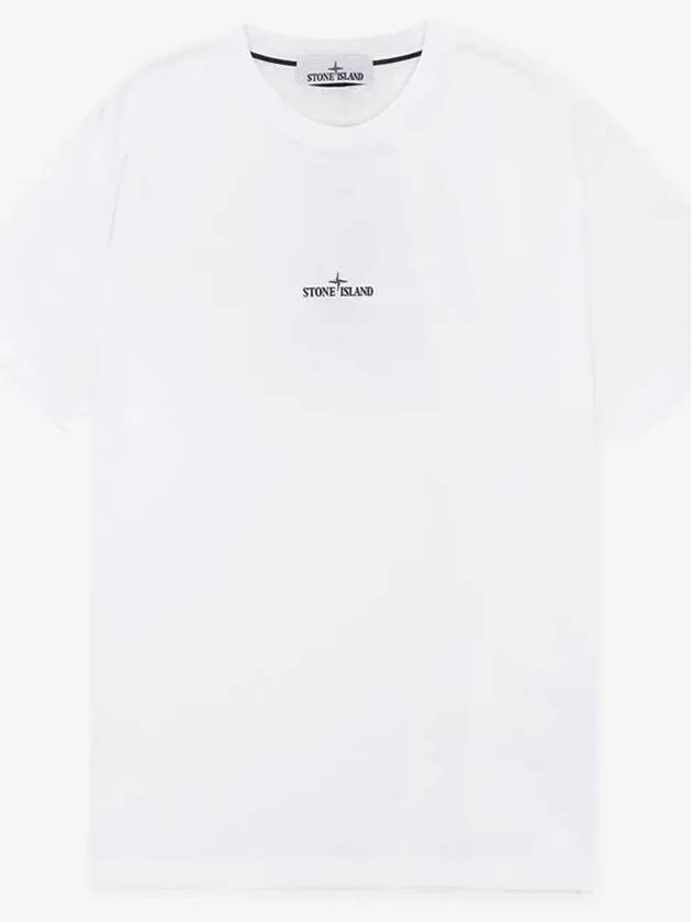 Stamp One Print Short Sleeve T-Shirt White - STONE ISLAND - BALAAN 3