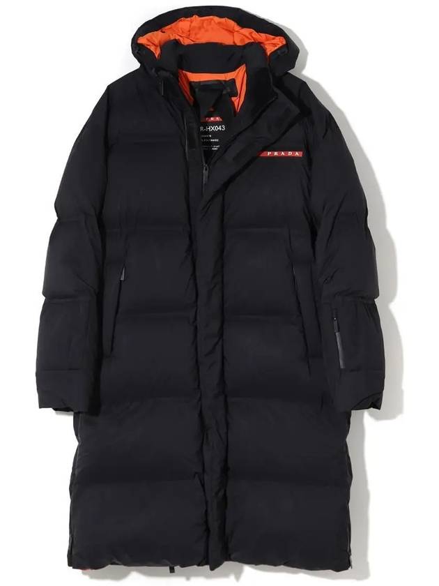 Logo Light Re-Nylon Down Padded Jacket Black - PRADA - BALAAN 2