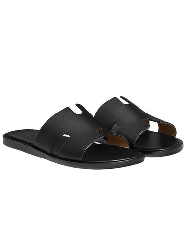 Izmir Slippers Black - HERMES - BALAAN 1