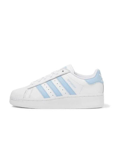 Women's Superstar Casual Low Top Sneakers Blue White - ADIDAS - BALAAN 1