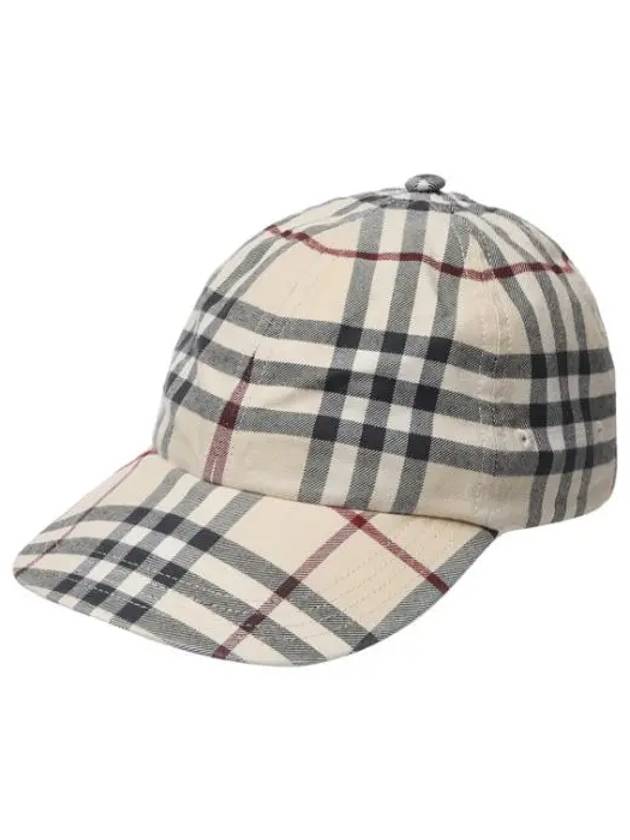 Check Cotton Baseball Cap Men s Hat - BURBERRY - BALAAN 1