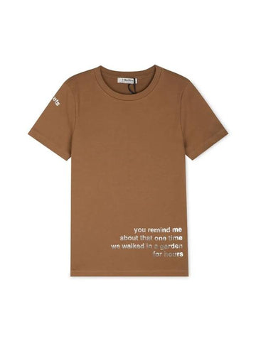 Women's Aris Short Sleeve T-Shirt Beige - MAX MARA - BALAAN 1