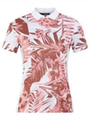 Women's Evelina Print Polo Shirt Pink - J.LINDEBERG - BALAAN 2