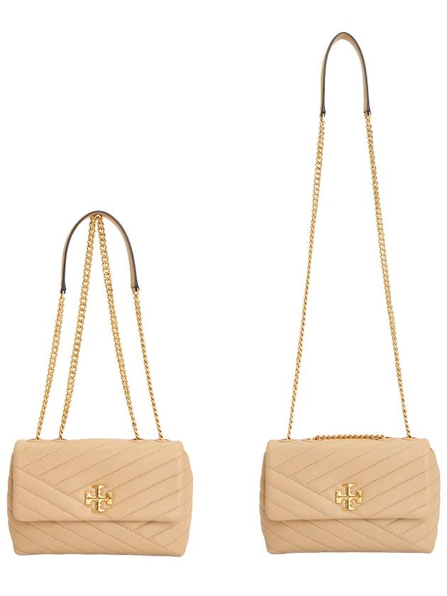 Kira Chevron Convertible Strap Small Shoulder Bag Desert Dune - TORY BURCH - BALAAN 8