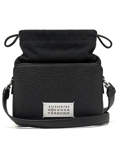 Logo Patch Leather Bucket Cross Bag Black - MAISON MARGIELA - BALAAN 2