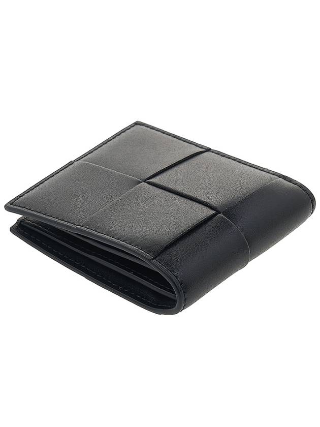 Intrecciato Half Wallet Black - BOTTEGA VENETA - BALAAN 5