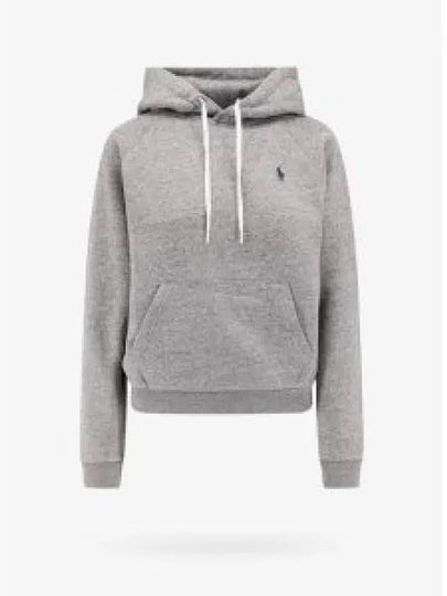 Embroidery Logo Hoodie Grey - POLO RALPH LAUREN - BALAAN 2