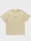 Inside Out Logo Short Sleeve T-Shirt Beige - HELMUT LANG - BALAAN 2