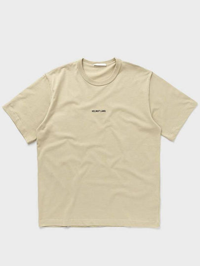 Inside Out Logo Short Sleeve T-Shirt Beige - HELMUT LANG - BALAAN 2