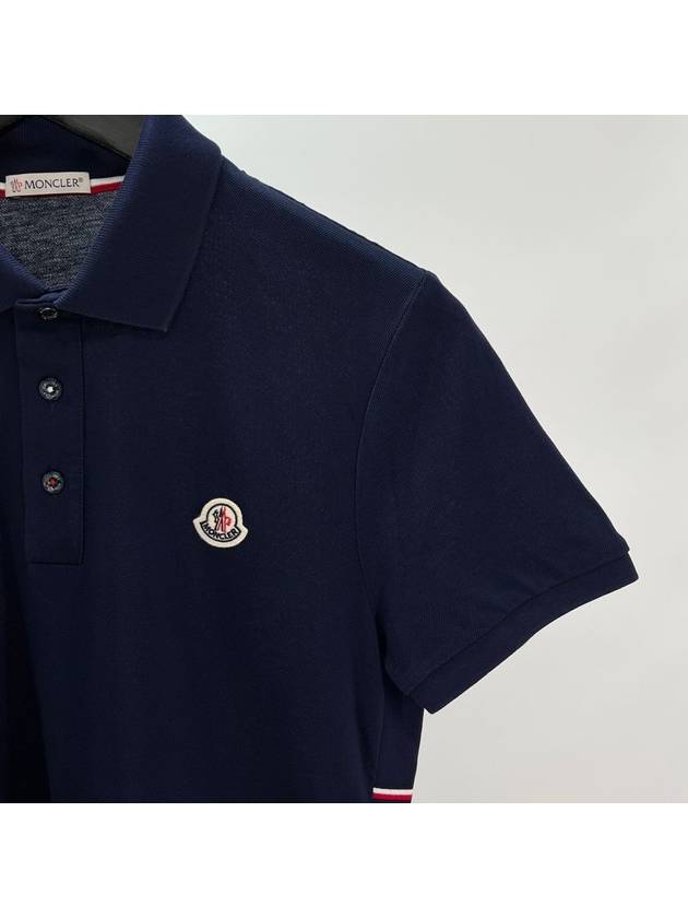 Short sleeve collared t shirt navy size S - MONCLER - BALAAN 5