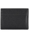 Tomford T-Line Logo Grain Leather Card Wallet Black - TOM FORD - BALAAN 4