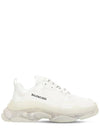 Triple S Clear Sole Low Top Sneakers White - BALENCIAGA - BALAAN 1