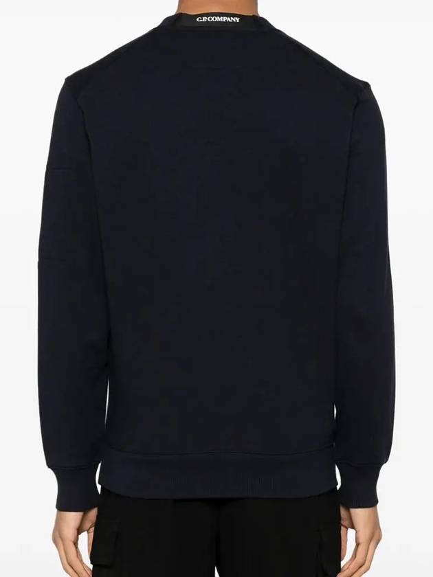 Diagonal Raised Fleece Sweatshirt Navy - CP COMPANY - BALAAN 5