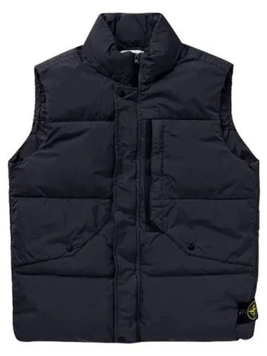 Wappen Patch High Neck Padding Vest Navy - STONE ISLAND - BALAAN 1