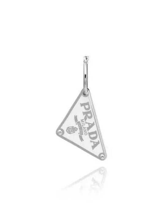 Symbole Pendant Light Earrings White - PRADA - BALAAN 2