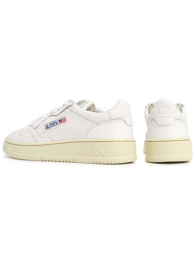 Medalist Goatskin Low Top Sneakers White - AUTRY - BALAAN 7