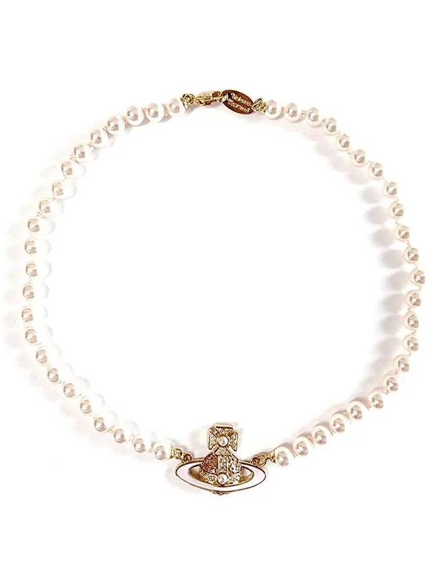 Roxanne Pearl Necklace Pink Gold - VIVIENNE WESTWOOD - BALAAN 2