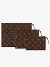 Trio Toilet Monogram Coated Canvas Pouch Bag Brown - LOUIS VUITTON - BALAAN 2