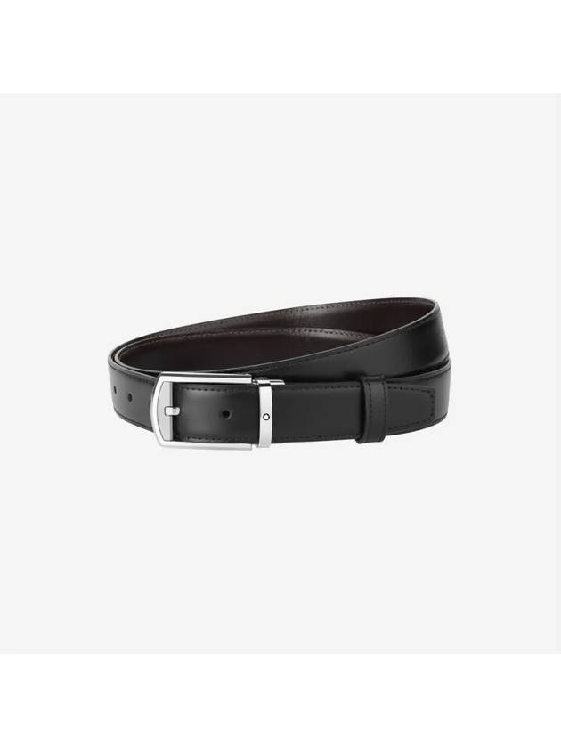 30mm reversible leather belt black brown 126020 - MONTBLANC - BALAAN 1