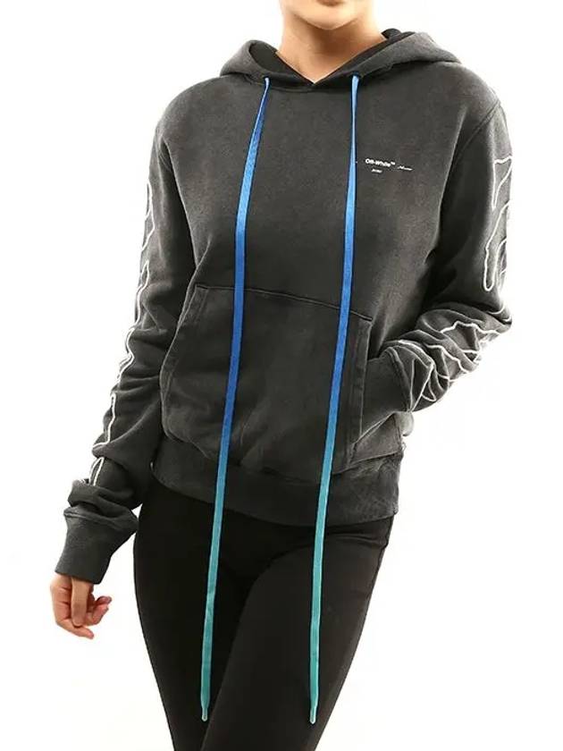 Abstract Arrow Long Sleeve Hoodie Black - OFF WHITE - BALAAN 4