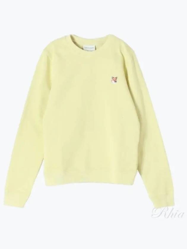 Fox Head Patch Regular Sweatshirt Yellow - MAISON KITSUNE - BALAAN 2