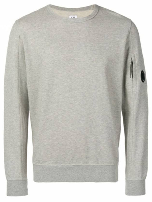 Lens Wappen Pocket Sweatshirt Gray - CP COMPANY - BALAAN.