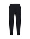 Diagonal Raised Fleece Cargo Track Pants Black - CP COMPANY - BALAAN 1