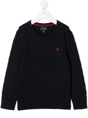 Kids Knit Sweatshirt 323702674009 RL NAVY - POLO RALPH LAUREN - BALAAN 1