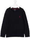 Kids Knit Sweatshirt 323702674009 RL NAVY - POLO RALPH LAUREN - BALAAN 1