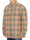 Vintage Check Wool Cotton Over Long Sleeve Shirt Archive Beige - BURBERRY - BALAAN 4