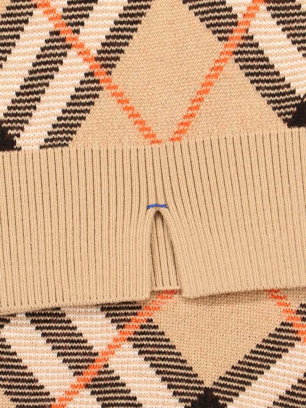 Vintage Check Intarsia Knit Top Beige - BURBERRY - BALAAN 4